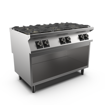 Mareno PC912GG-NG M1 90 Series Gas Cook Top on Open Stand I Freestanding I 6 Burner