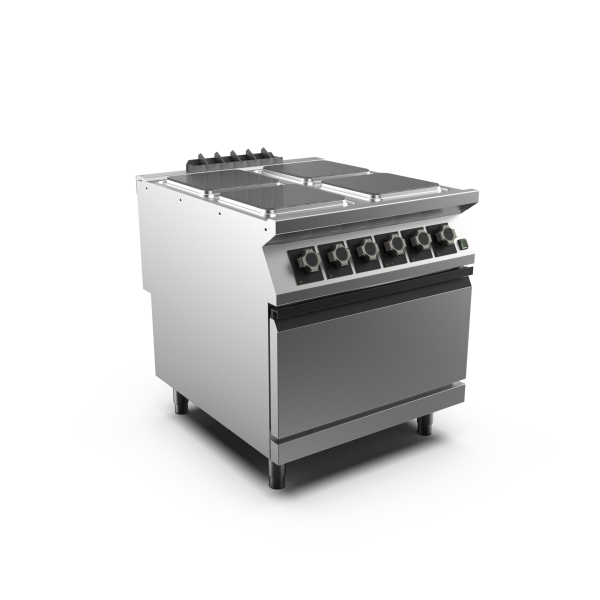 Mareno PC98EFEVPQ I M1 90 Series I Electric Cook Top I Cooktop Range I 800mm wide I 4 Square Hob I Electric Oven I With Fan Assisted