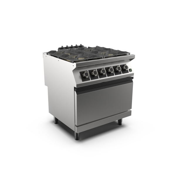 Mareno PC98GFEV-NG M1 90 Series 4 Burner Gas Cook Top Range with Fan Assisted Electric Oven I Freestanding I 800mm Wide
