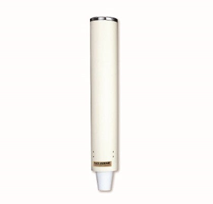 San Jamar C4210PFSD | Wall Mount Pull Type Foam Cup Dispensers | Unbreakable Polyethylene