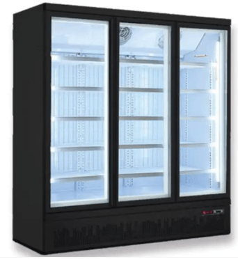 Temperate Thermaster LG-1500BGBM | Triple Sliding Glass Door I Supermarket Fridge I Upright Drink Fridge I Large Black