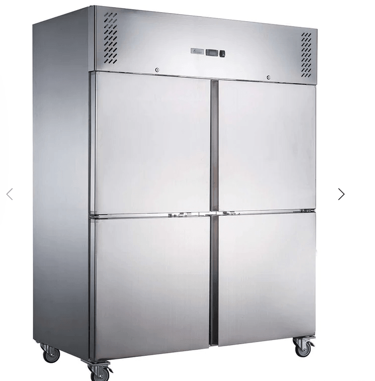 F.E.D XURC1410S2V | Stainless Steel Fridge | 4 Door Fridge | Upright Fridges