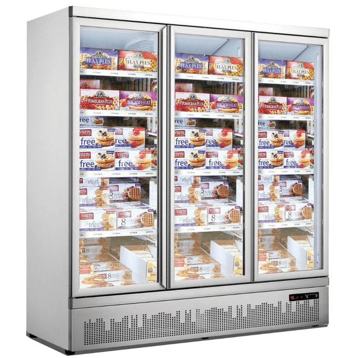Temperate Thermaster LG-1500GBMF I Triple Sliding Glass Door I Supermarket Freezer I Upright Freezer I Large Black