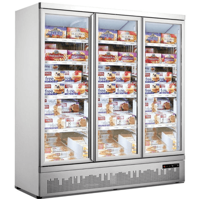 Temperate Thermaster LG-1500GBMF I Triple Sliding Glass Door I Supermarket Freezer I Upright Freezer I Large Black