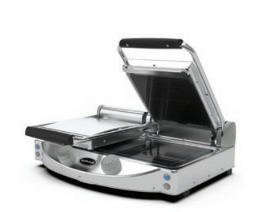 Spidocook SPE-SP020PR I Spidoglass I Manual Black I Ribbed Surface I Contact Presses I Sandwich Press I Power Version I Cooking Press
