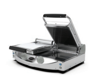 Spidocook SPE-SP020PR I Spidoglass I Manual Black I Ribbed Surface I Contact Presses I Sandwich Press I Power Version I Cooking Press