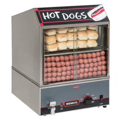 Nemco 8300-230 I Nemco Hot Dog Steamer I Hot Dog Steamer I Hot Dog Warmer Machine