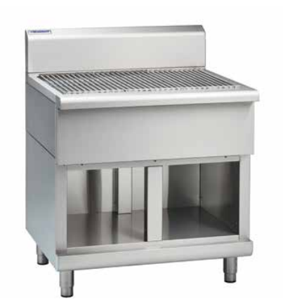 Waldorf SF8120-CB Solid Fuel Grill Splashback Version