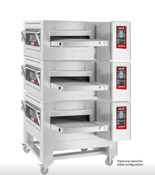 Zanolli 1SV4402C-3 Synthesis 20 Inch Gas Impingment Conveyor Oven Triple Stack Configuration