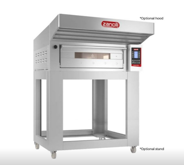 Zanolli POM1E04A-1 Teorema 2 Tray Single Bakery Deck Oven with Chamber