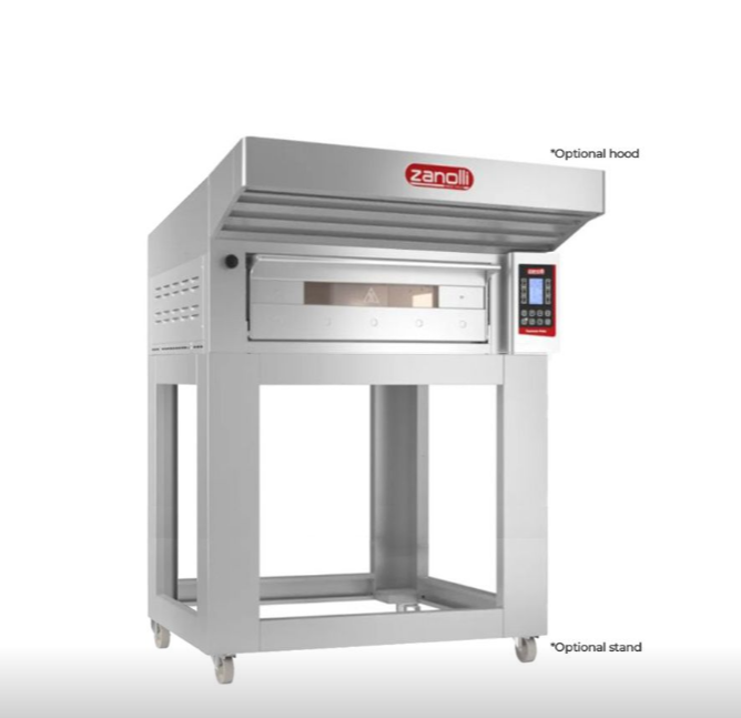 Zanolli POM2E04A-1 Teorema Polis Electric 2 Tray Single Bakery Deck Oven