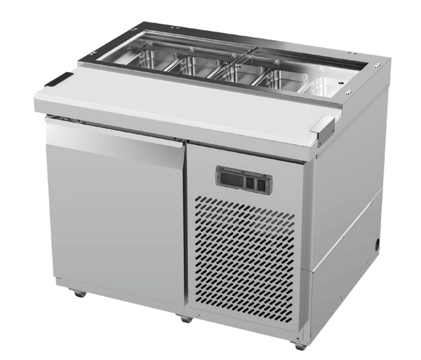 Airex AXR.SW.1025 | Single Door | Solid Door | 100MM Deep Pans | Sandwich Preparation Bench