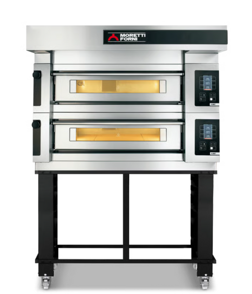 Moretti COMP S120E/2A/S | serieS Double Deck Bakery Oven on Stand