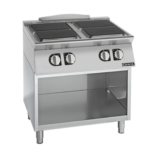 Giorik CE94QGT | 900 Series | 4x Square Hot Plates | On Open Base |Electric Boiling Top