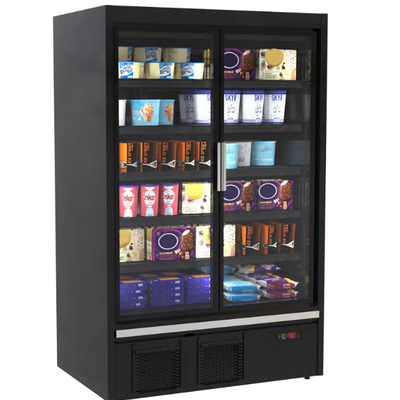 Hussmann H2TLDS-14 Self-Contained Multideck Glass 2-Door Freezer