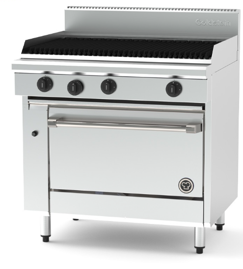 Goldstein PF36Q28FF-X Gas Range Chargrill with Fan Forced Static Oven