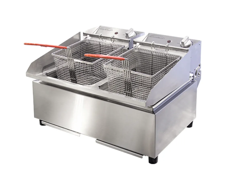 Woodson W.FRT80 - Double Pan Fryer 16 Liter