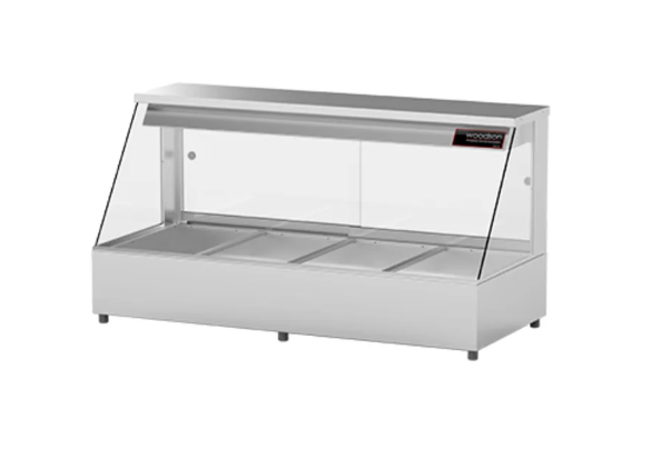 Woodson W.HFS24 4 Module Straight Glass Hot Food Display