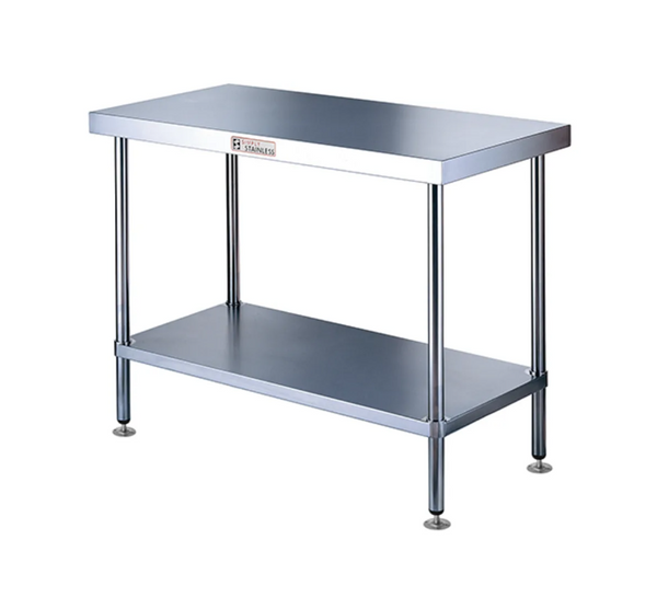 Simply Stainless SS01.7.2100 I Flat top I Adjustable Disk Feet I Stainless Workbench I Work Bench I 700x2100mm