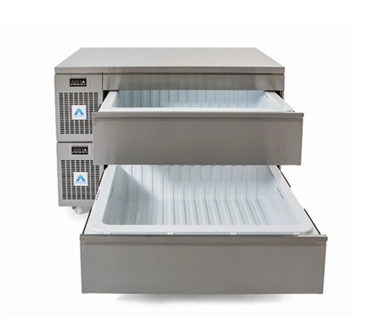 Adande VLS2.CT Side Engine Double Slimline Dual Temperature Drawers