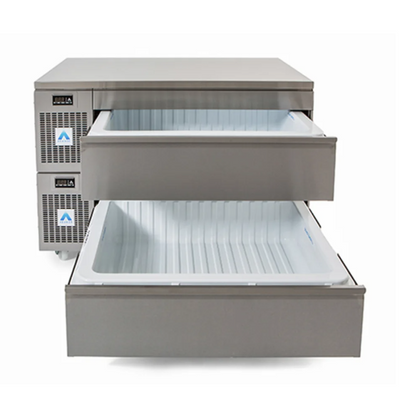 Adande VLS2.CW Side Engine Double Slimline Dual Temperature Drawers