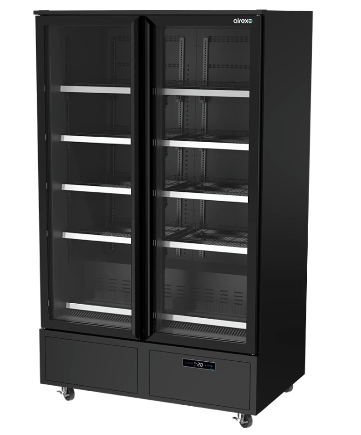 Airex AXR.MEUR.2D 2-Door Upright Fridge Merchandiser