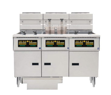 Anets FDAGP355C | Platinum Series | Gas Fryer with Computer Control | 3 Filter Drawer System | Drawer Fryers