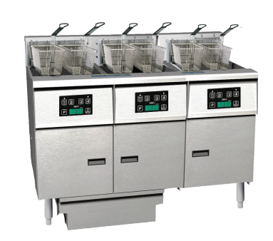 Anets FDAEP314D Platinum Series Electric Fryer with Digital Control - 3 Filter Drawers