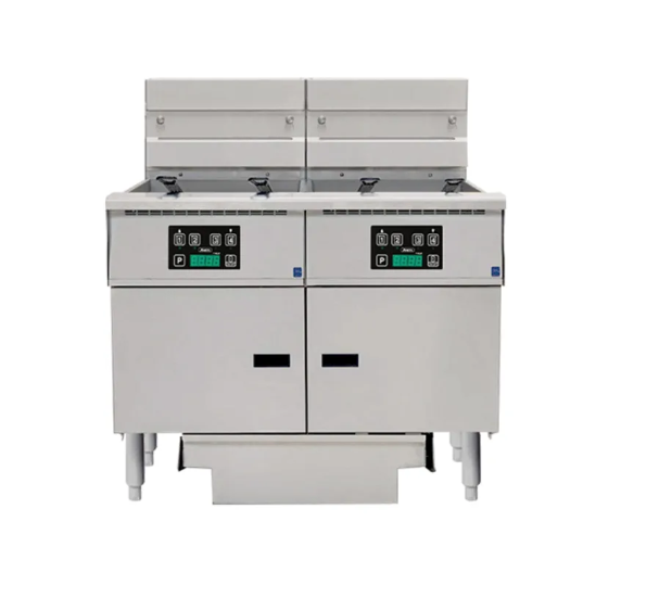 Anets FDAEP218RD Platinum Series Electric Fryer with Digital Control - 2 Filter Drawers