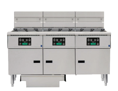 Anets FDAEP318RD Platinum Series Electric Fryer with Digital Control - 3 Filter Drawers