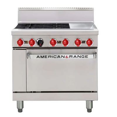 American Range AAR.4B.12G 36" Gas Oven Range - 4 Burner