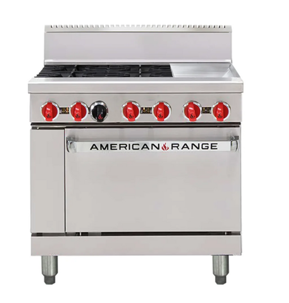 American Range AAR.4B.12G 36" Gas Oven Range - 4 Burner
