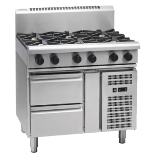 Waldorf RN8900G-RB I 800m Series I Gas Cooktop I Refrigerated Base I Cooktop I Gas Stove Top I 900mm