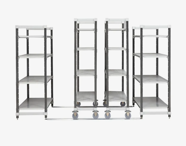 Cambro EXHD184270V4 4 Tier Extra High Density Mobile Shelving Unit