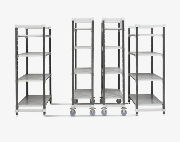 Cambro EXHD184270V4 4 Tier Extra High Density Mobile Shelving Unit