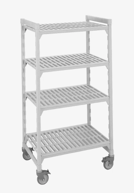 Cambro CPHU245475V4 High Density Mobile Starter Units with Vented Shelves - 4 Tier
