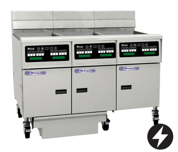 Pitco SE14C-3/FD | Solstice Fryer | Filter Drawer | Electric Fryer | 3 Bank Fryer