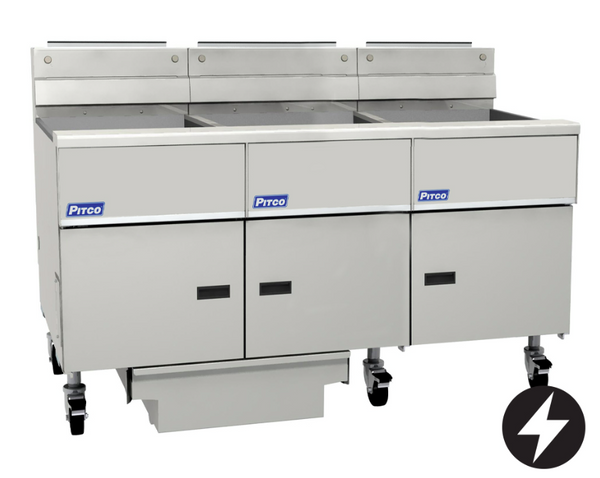 Pitco SE18-3/FD | Solstice Fryer | Filter Drawer | Electric Fryer | 3 Bank Fryer