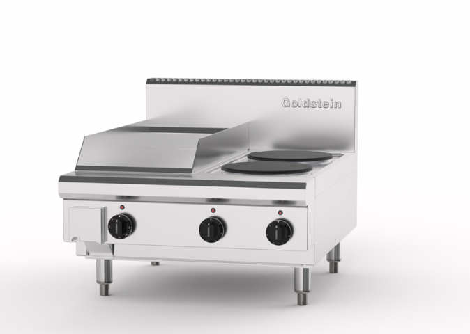 Goldstein PEB2S12G-X Electric Boiling Top With Griddle