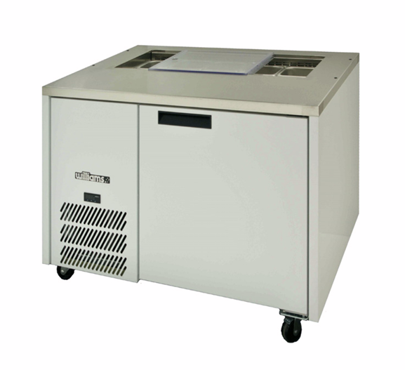 Williams Refrigeration HJ1SCBA000-N I Jade I White I Sandwich I Counter I 1 Door Fridge I Refrigerator I Commercial Refrigerator I Without Canopy