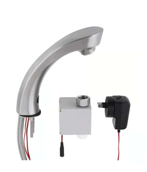 3monkeez T-3MSS-HMSTM-TV Hob Mounted Infrared Sensor Tap with Temperature Valve - Mains