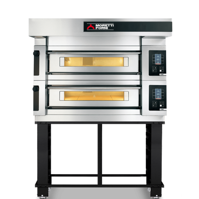 Moretti COMP S50E/2A/S | serieS Double Deck Bakery Oven on Stand