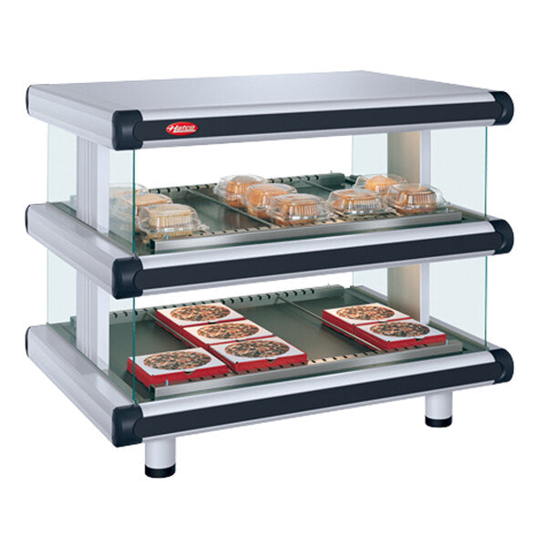 Hatco GR2SDS-60D | Slant Model | Heated Display Warmer | Dual Shelf I Food Warmer Display | Commercial Food Warmer Display