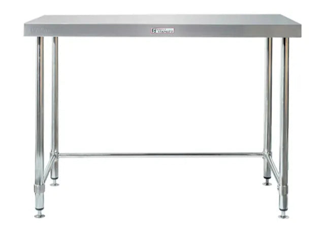 Simply Stainless SS01.7.2100 LB | Stainless Workbench | Flat top | 700x2100mm | Adjustable Disk Feet | Work Bench