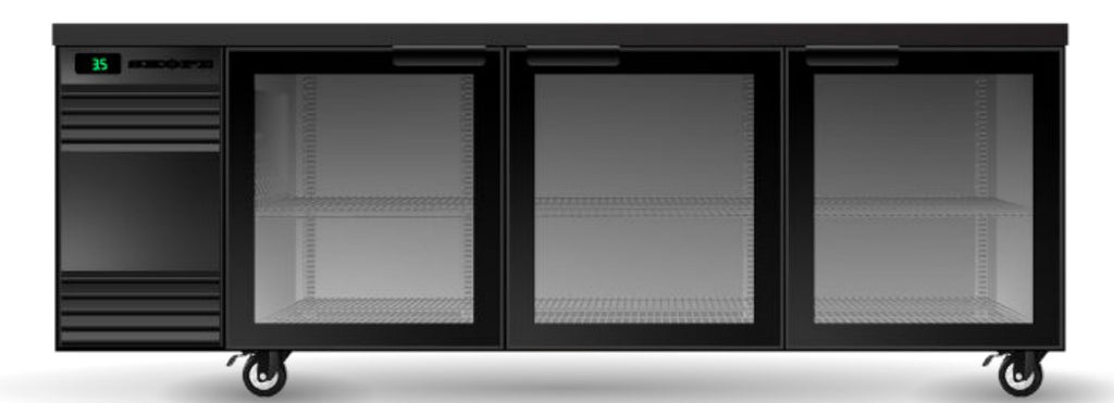 Skope SL.3.GSW.r | Remote | BackBar | 3 Glass Door | Swing Door | SlimLine | Fridge | Display Fridge | Commercial Fridge