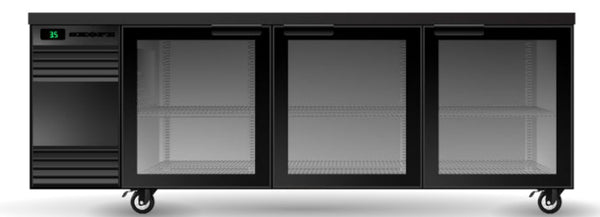 Skope SL.3.GSW.r | Remote | BackBar | 3 Glass Door | Swing Door | SlimLine | Fridge | Display Fridge | Commercial Fridge