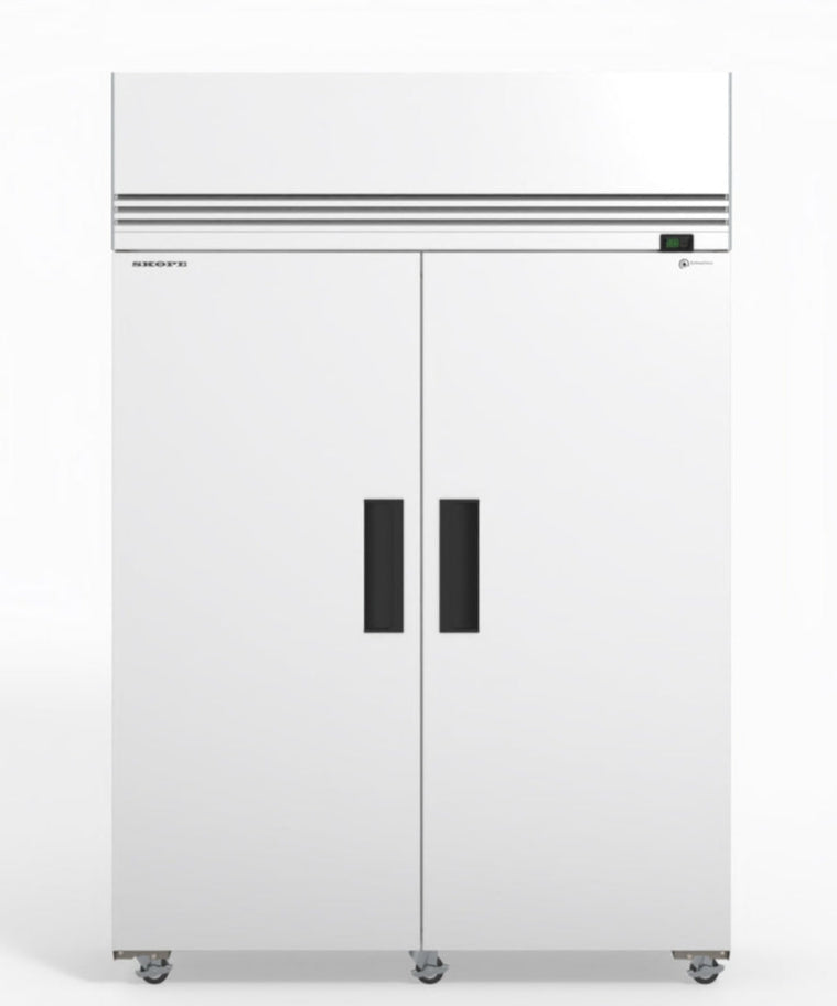 SKOPE SKFT1300NS-A ActiveCore Upright Freezer | 2 Solid Doors with 5 Shelves per Door, Customisable