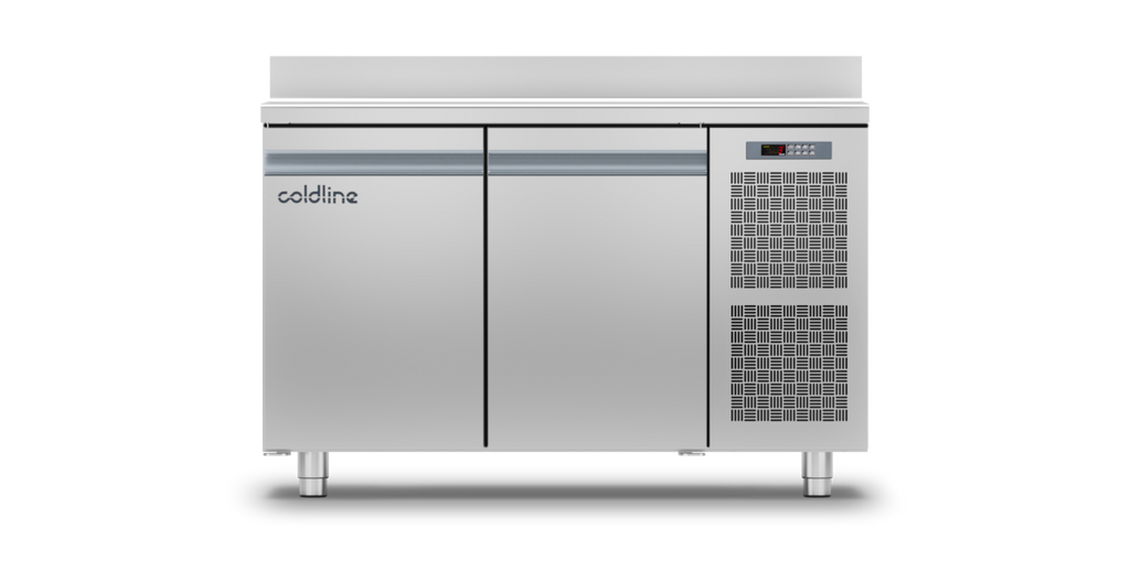 Coldline TA13/1ME|2 Door Smart Counter with s/steel worktop & Splashback