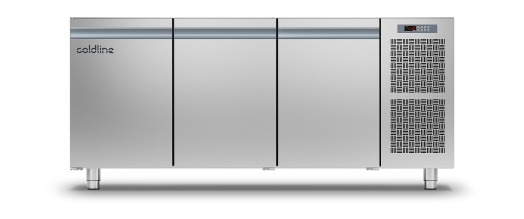 Coldline TS17/1ME|3 Door Smart Counter with no worktop