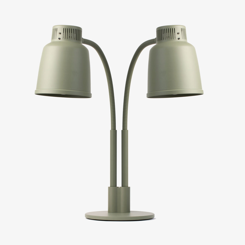 StayHot ST-LPF2-CG | LPF Double | Freestanding | Heat Lamp | Sage Green / Cemetery Grey | Adjustable Height